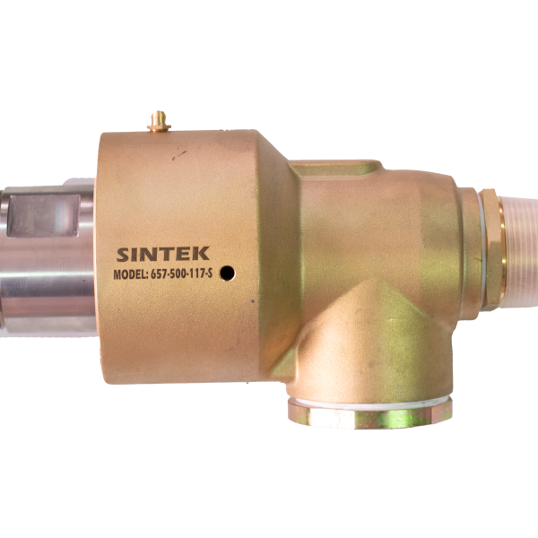 Junta Rotativa Agua 120°C 150 PSI 1500 RPM 2 RI NPT - Solución eficaz para la transferencia de agua en sistemas rotativos. Soporta hasta 120°C, 150 PSI y 1500 RPM, con conexión de 2" NPT.