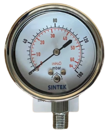 MANOMETRO ANALOGO CROMADO BRONCE 2 1/2″ BAJA PRESION 36112716