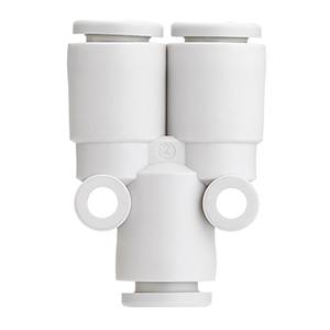 Conexión instantánea, uso general, conexión tubo a tubo, unión “Y” – KQ2U*-00 KQ2U06-00A