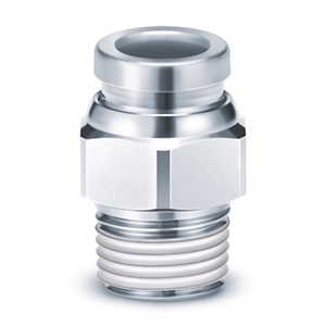 Conexión instantánea, acero inoxidable 316, conector macho – KQG2H KQG2H06-02S